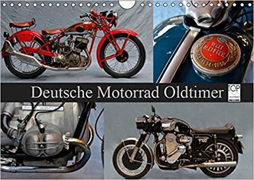 Deutsche Motorrad Oldtimer (Wandkalender 2019 DIN A4 quer): Mechanische Legenden (Monatskalender, 14 Seiten )