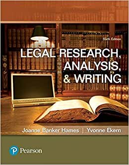 Legal Research, Analysis, and Writing: Legal Resear Analys Writin _6