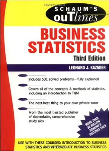 Schaum's Outline of Theory and Problems of Business Statistics: Including Hundreds Of... (Schaum's Outlines) indir