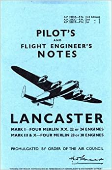 Air Ministry Pilot's Notes: Avro Lancaster I, III and X indir