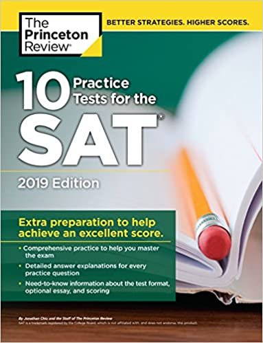 10 Practice Tests for the SAT, 2019 Edition: Extra Preparation to Help Achieve an Excellent Score (College Test Preparation) indir