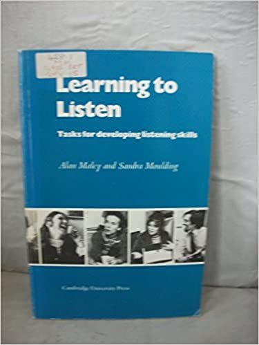 Learning to Listen: Tasks for Developing Listening Skills (English Language Learning: Reading Scheme) indir