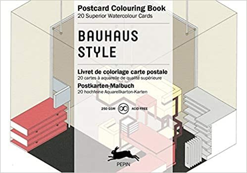 Bauhaus Style: Postcard Colouring Book (Multilingual Edition) (Postcard Colouring Books)