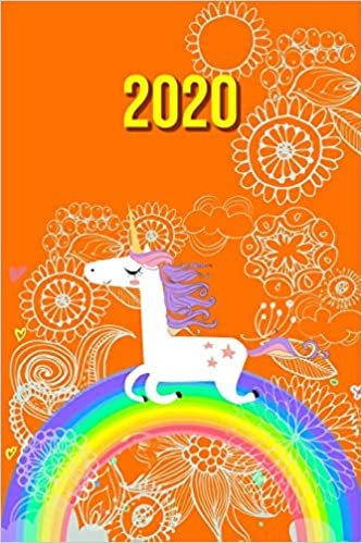 2020: My personal organizer 2020 with Unicorn Design - personal organizer 2020 - weekly calendar 2020- monthly calendar for 2020 in hand pocket size