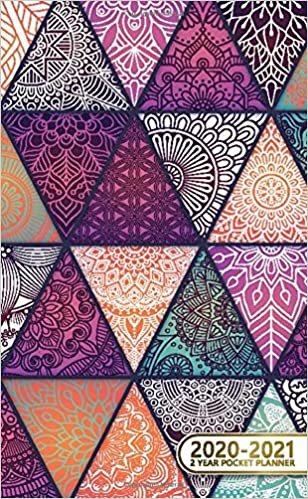 2020-2021 2 Year Pocket Planner: Pretty Two-Year Monthly Pocket Planner and Organizer | 2 Year (24 Months) Agenda with Phone Book, Password Log & Notebook | Nifty Arabic & Geometric Print