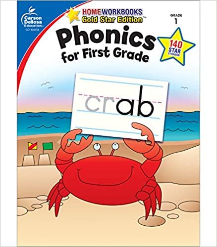 Phonics for First Grade Grade 1 (Home Workbooks: Gold Star Edition)