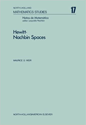 Hewitt-Nachbin Spaces (Mathematics Studies)