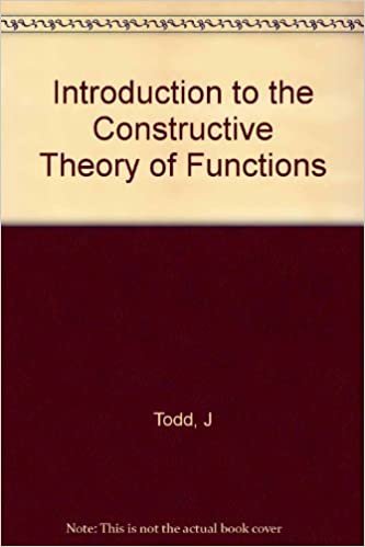 Introduction to the Constructive Theory of Functions (International Series of Numerical Mathematics (1), Band 1)