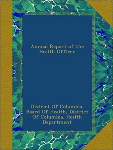 Annual Report of the Health Officer