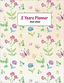 2 Year Planner 2021-2022: Monthly Pocket Planner Floral Cover with notes Organizer for Appointments and Planning Gift for woman.