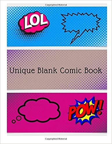Blank Comic Book Unique: Create Your Own Comic, Variety of Templates, Blank Comic Book For Kids, Gift, 110 Blank Pages (8.5 x 11) indir
