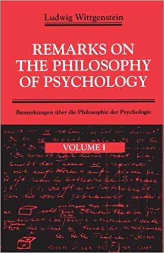 Remarks on the Philosophy of Psychology, Volume 1: 001