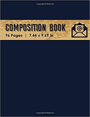 Composition Book: Composition Book Wide Ruled and Lined 96 Pages (7.44 x 9.69 inches), Can be used as a notebook, journal, diary - Mail
