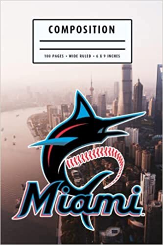 Composition Notebook : Miami Marlins Notebook | Christmas, Thankgiving Gift Ideas | Baseball Notebook #30