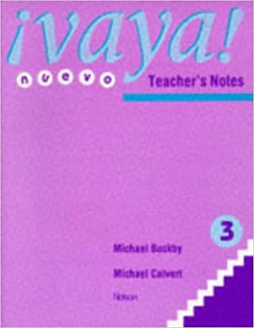 Vaya! Nuevo 3 - Teacher's Notes: Teacher's Book Stage 3