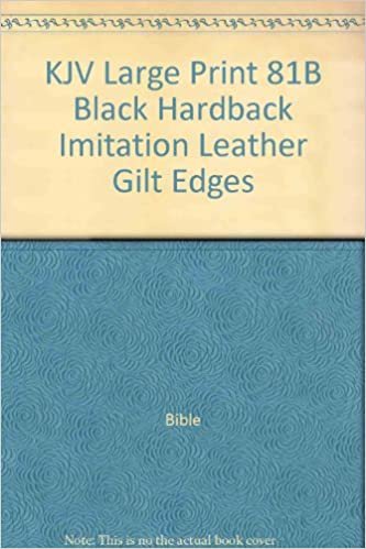 KJV Large Print 81B Black Hardback Imitation Leather Gilt Edges