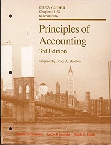 Principles of Accounting: Study Guide 2, Chapters 14-28: Study Gde.2 to 3r.e