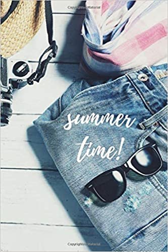 Composition Notebook: Summer Time - Jeans - 6x9 in - 110 pages indir
