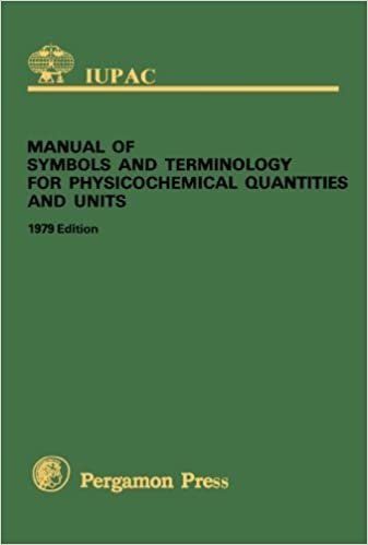 Manual of Symbols and Terminology for Physicochemical Quantities and Units: 1979 Edition (IUPAC Publications)