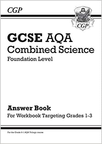 New GCSE Combined Science AQA - Foundation: Answers (for Grade 1-3 Targeted Workbook) (CGP GCSE Combined Science 9-1 Revision) indir