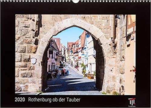 Rothenburg ob der Tauber 2020 - Black Edition - Timokrates Kalender, Wandkalender, Bildkalender - DIN A3 (42 x 30 cm)