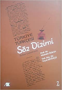 Türkiye Türkçesi Söz Dizimi: Kelime Çözümlemeli