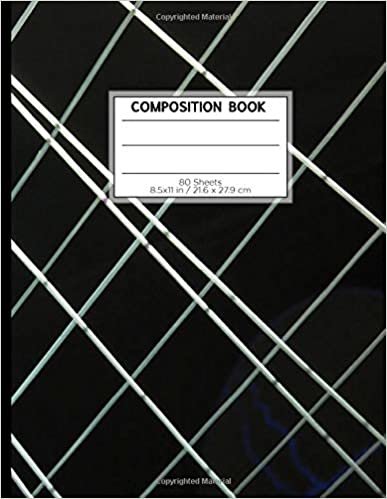 COMPOSITION BOOK 80 SHEETS 8.5x11 in / 21.6 x 27.9 cm: A4 Lined Ruled White Rimmed Notebook | "Grid" | Unique Workbook for Teens Kids Students Boys | Writing Notes School College | Grammar | Languages