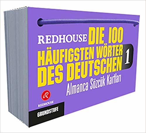 Redhouse Die 100 Häufigsten Wörter des Deutschen 1 Almanca Sözlük Kartları