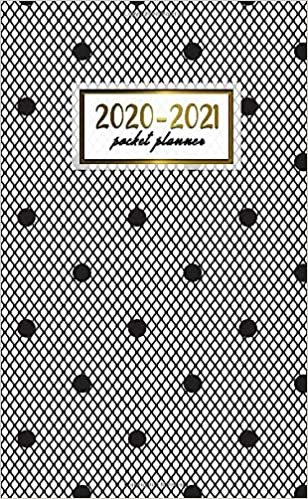 2020-2021 Pocket Planner: 2 Year Pocket Monthly Organizer & Calendar | Cute Lace Two-Year (24 months) Agenda With Phone Book, Password Log and Notebook | Pretty Polka Dot Print indir