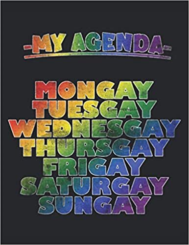 Mi agenda - Mongay Tuesday, Wednesgay Thursday | My Agenda - Mongay Tuesgay Wednesgay Thursgay: Cuaderno | Notebook | A cuadros, 21,59x27,94 cm (8, 5"x11"), 120 páginas, color crema, cubierta mate