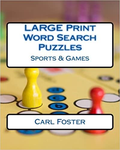 LARGE Print Word Search Puzzles: Sports & Games indir