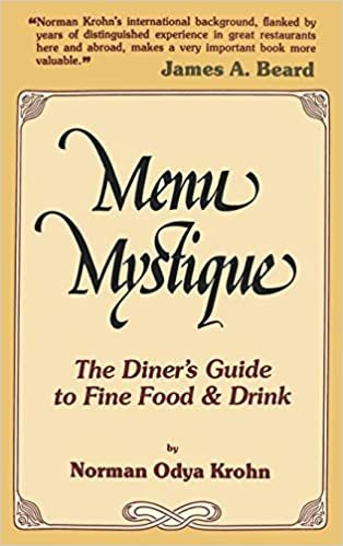 Menu Mystique: The Diner's Guide to Fine Food and Drink indir