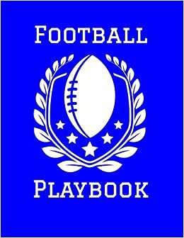 Football Playbook: 2019-2020 Football Coaching Notebook in Blue