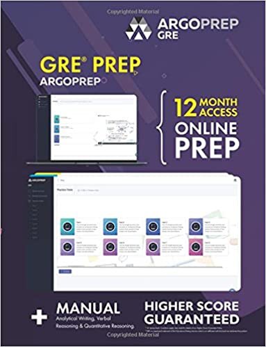 GRE Prep: 12 Month Access to Comprehensive Online GRE Prep by ArgoPrep | 1050+ Practice Questions | 30+ hours Video Lectures | Practice Tests