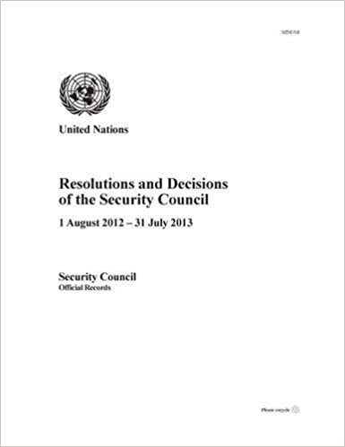 Resolutions and decisions of the Security Council 2012-2013 indir
