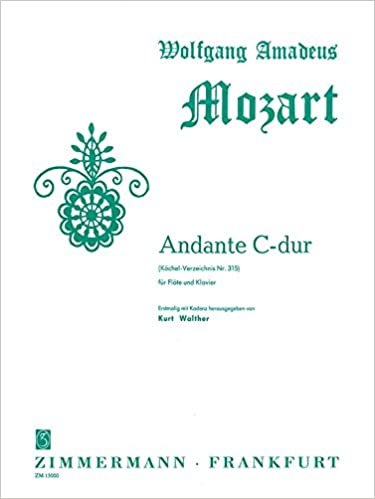 Andante C-Dur: mit Kadenz. KV 315. Flöte und Klavier.