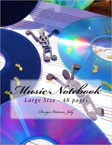 Music Notebook Large Size 48 pages: Original Design Type 6