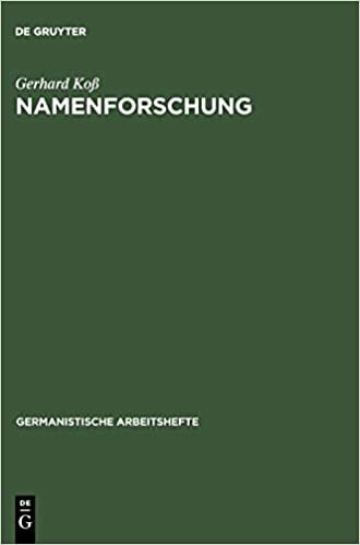 Namenforschung: Eine Einführung in die Onomastik (Germanistische Arbeitshefte, Band 34) indir