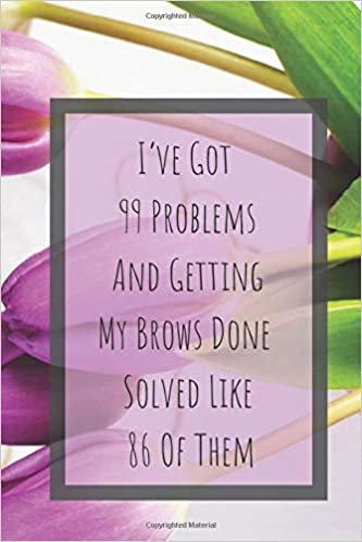 I’ve 99 Problems And Getting My Brows Done Solved Like 86 Of Them: Make Up Organizer Notebook Bullet Journal Diary ( Make Up Junkies Must-Have )( ... 6 x 9 ) (Beauty Quotes Notebooks, Band 3)