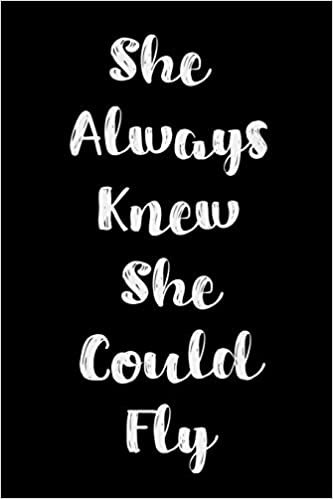 She Always Knew She Could Fly: Blank Wide Ruled Composition Notebook Journal For Flight Attendants