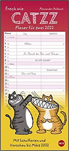 Catzz Planer für zwei - Kalender 2021