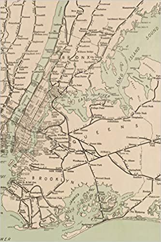 1921 Freight Map of the Metropolitan District of New York and its Vicinity - A Poetose Notebook / Journal / Diary (50 pages/25 sheets) (Poetose Notebooks) indir