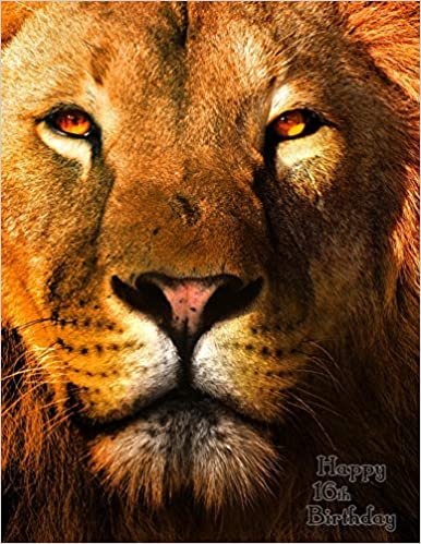 Happy 16th Birthday: Discreet Website Password Book with Beautiful Lion Design Makes the Perfect Birthday Gift! Way Better Than a Birthday Card! indir