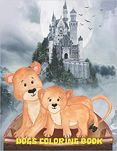 Dogs Coloring Book: Cute Dogs Coloring pages for kids Ages 4-8 ( Happy Halloween ) 110 Pages 8.5*11