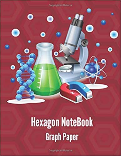 Hexagon Graph Paper: Small Hexagons 1/4 inch, 8.5 x 11 Inches Hexagonal Graph Paper Notebooks, 100 Pages - Lab Chemistry, Notebook for Science, ... Biochemistry Journal.(Chili Pepper Red Cover)