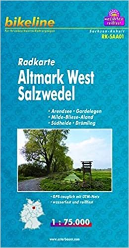 Altmark West Salzwedel Cycle Map 2012