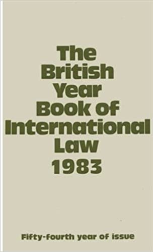 The British Year Book of International Law, 1983: Vol 54