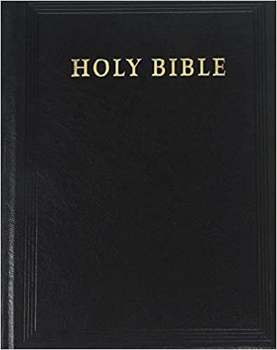 KJV Lectern Bible with Apocrypha, Black Goatskin Leather over Boards, KJ986:XAB: Authorized King James Version Lectern Bible with Apocrypha indir