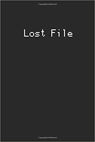 Lost Files Retro Lined Notebook indir