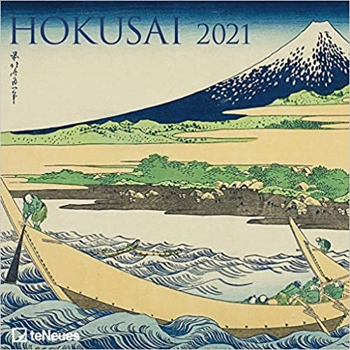 Hokusai 2021 - Wand-Kalender - Broschüren-Kalender - 30x30 - 30x60 geöffnet - Kunst-Kalender